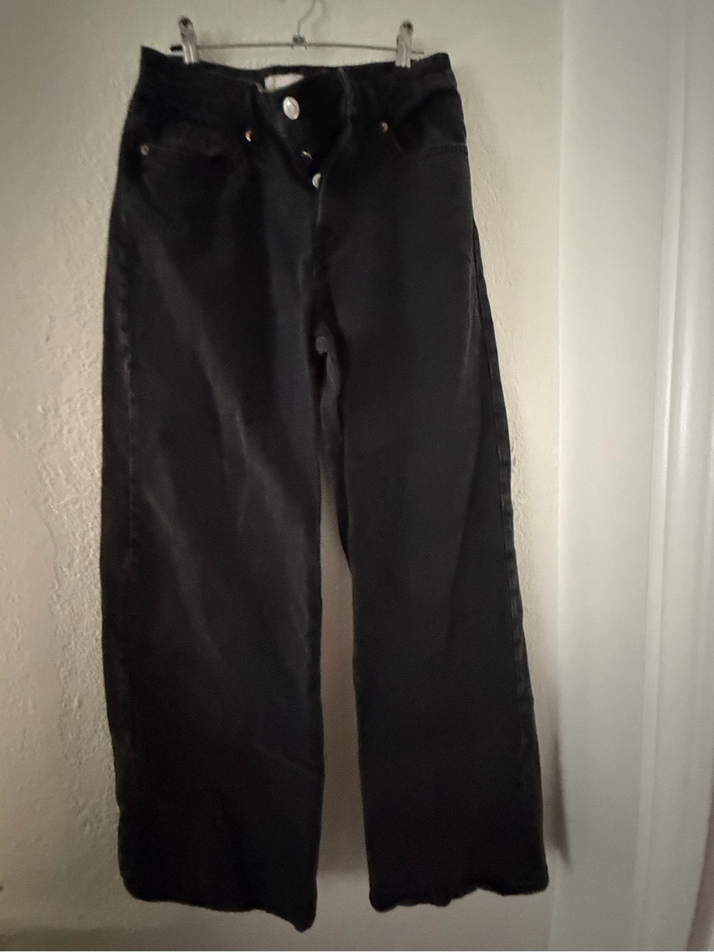 H&M Black Wide-Leg Women's Jeans